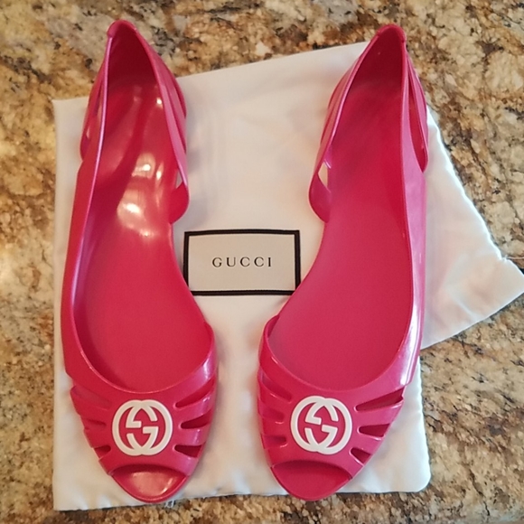 pink gucci flats